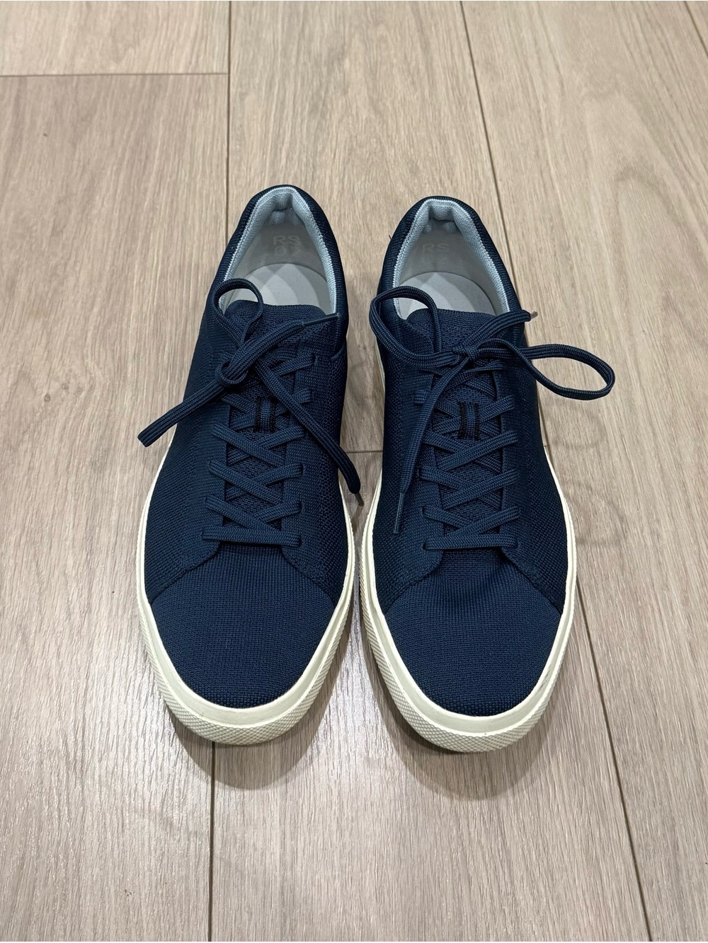 Rothy's Navy mesh Low-Top Sneakers with Cream Sole